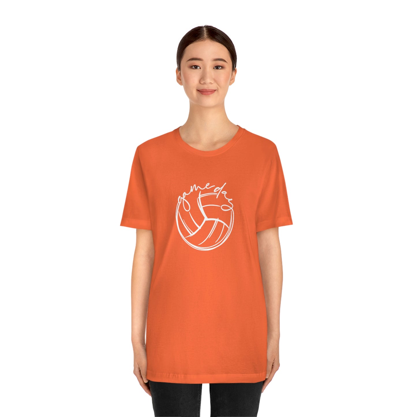 Volleyball Game Day Bella+Canvas 3001 Unisex Jersey Short Sleeve Tee