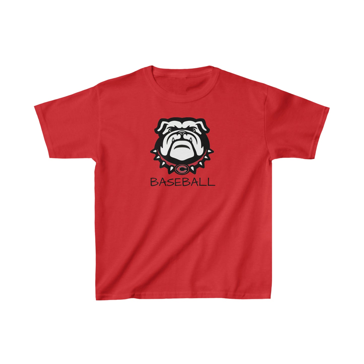 Bulldog Baseball Kids Heavy Cotton Tee