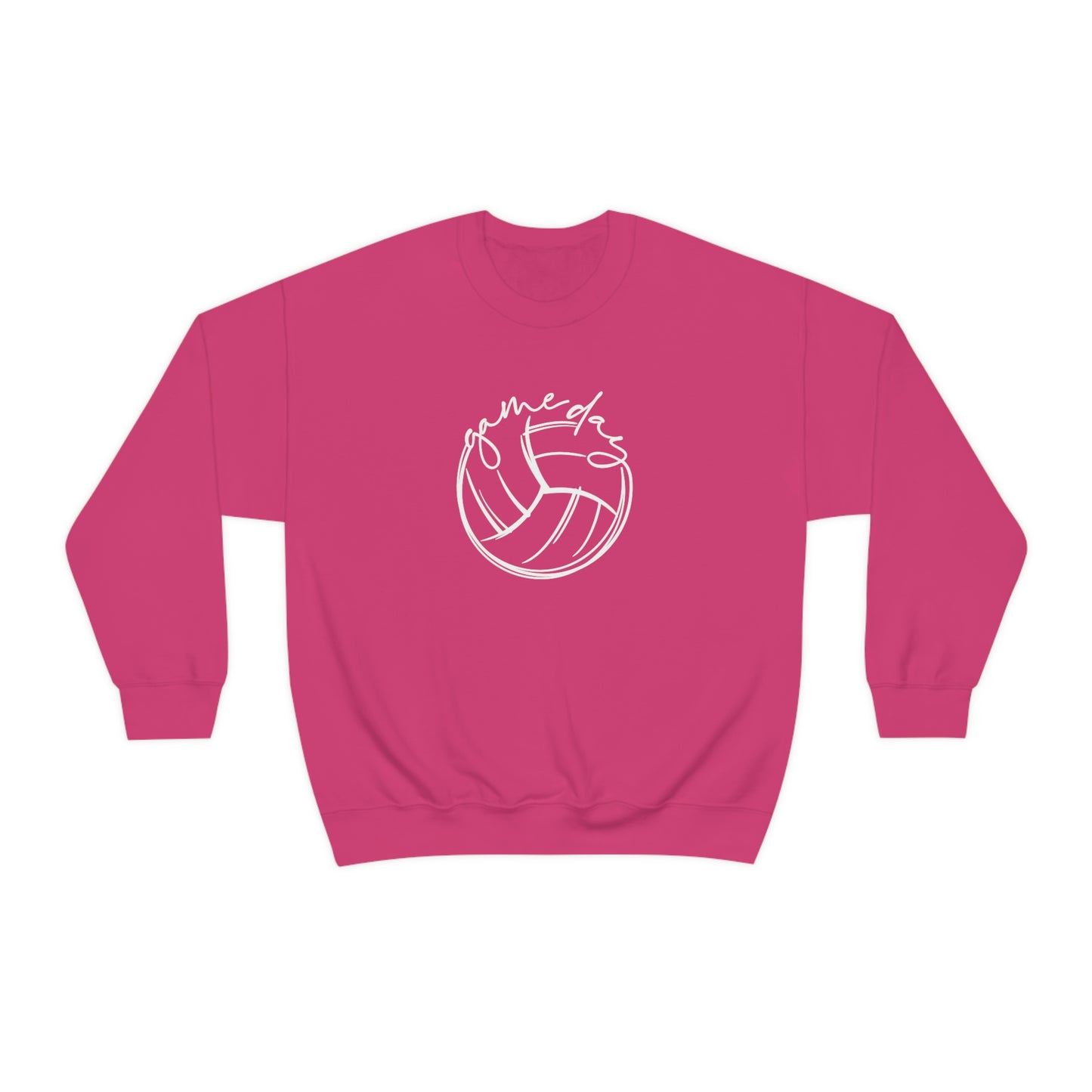 Volleyball Game Day Gildan 18000 Unisex Heavy Blend Crewneck Sweatshirt