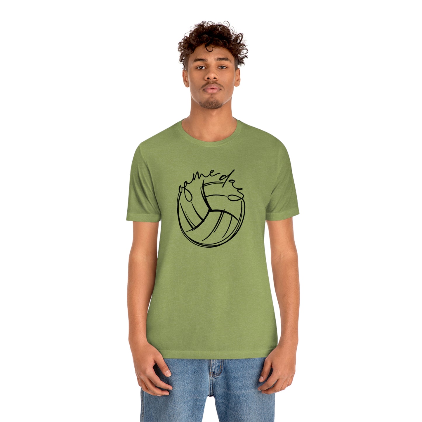 Volleyball Game Day Bella+Canvas 3001 Unisex Jersey Short Sleeve Tee