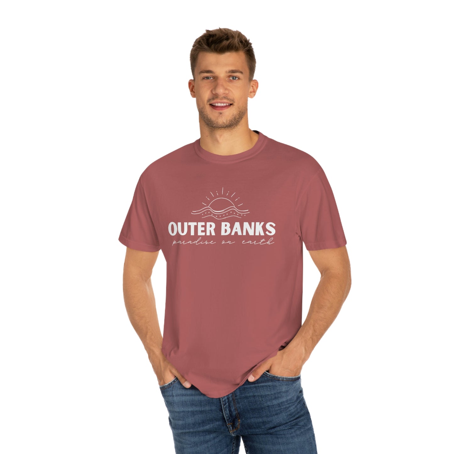 Outer Banks OBX Paradise on Earth Comfort Colors 1717 Unisex Garment-Dyed T-shirt