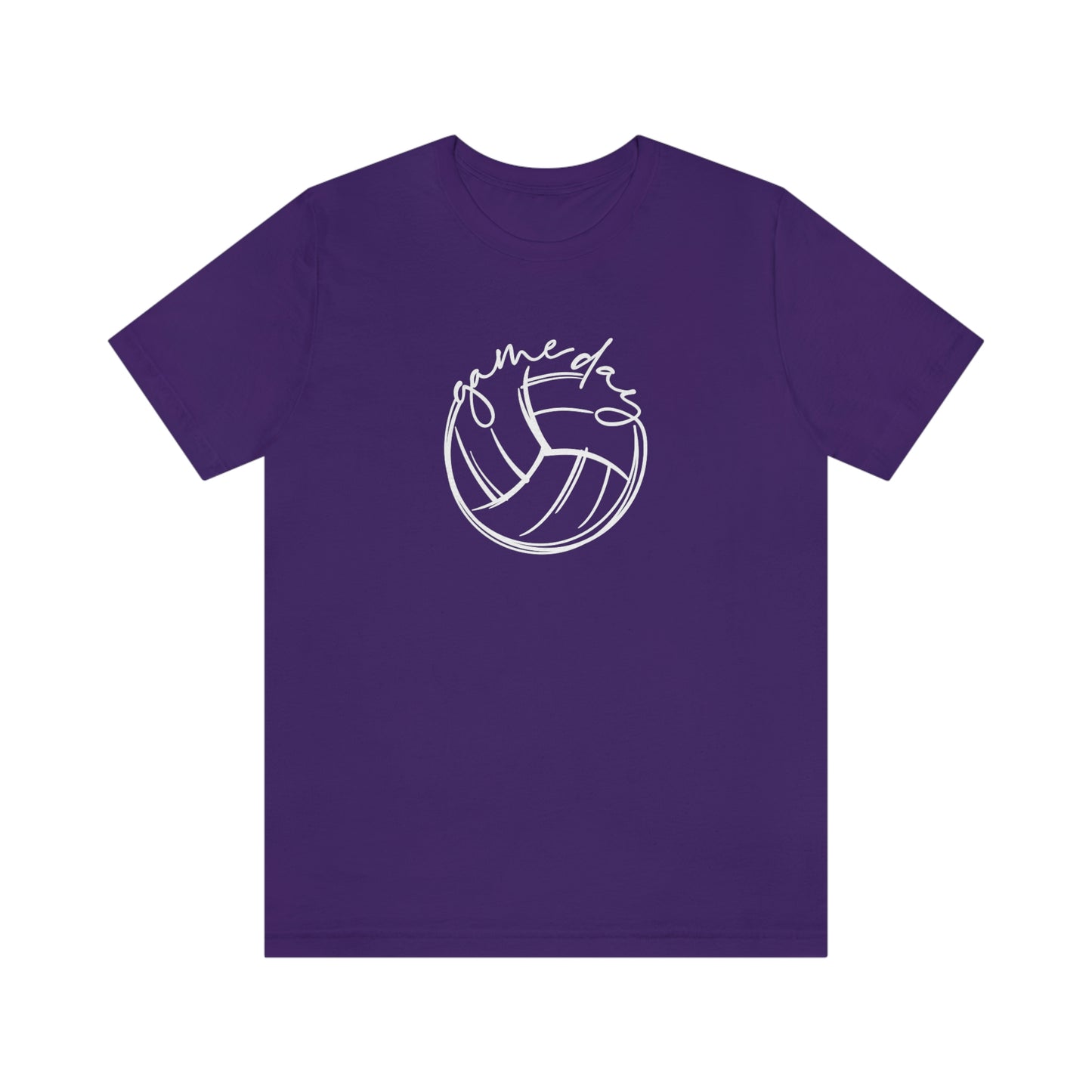 Volleyball Game Day Bella+Canvas 3001 Unisex Jersey Short Sleeve Tee