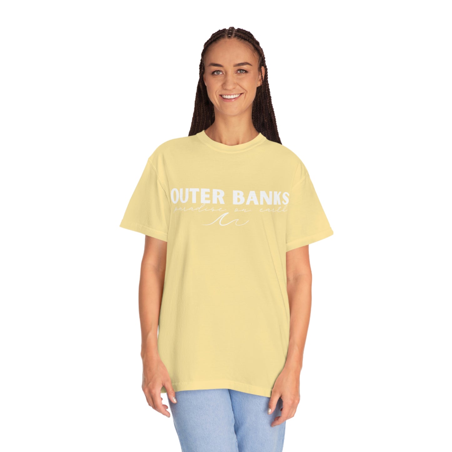 Outer Banks OBX Paradise on Earth Waves Comfort Colors 1717 Unisex Garment-Dyed T-shirt