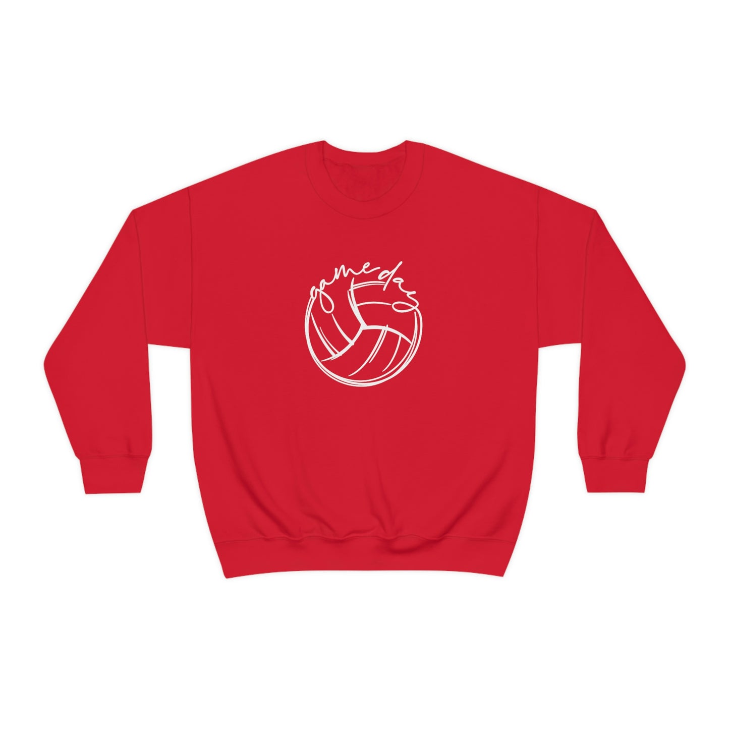 Volleyball Game Day Gildan 18000 Unisex Heavy Blend Crewneck Sweatshirt