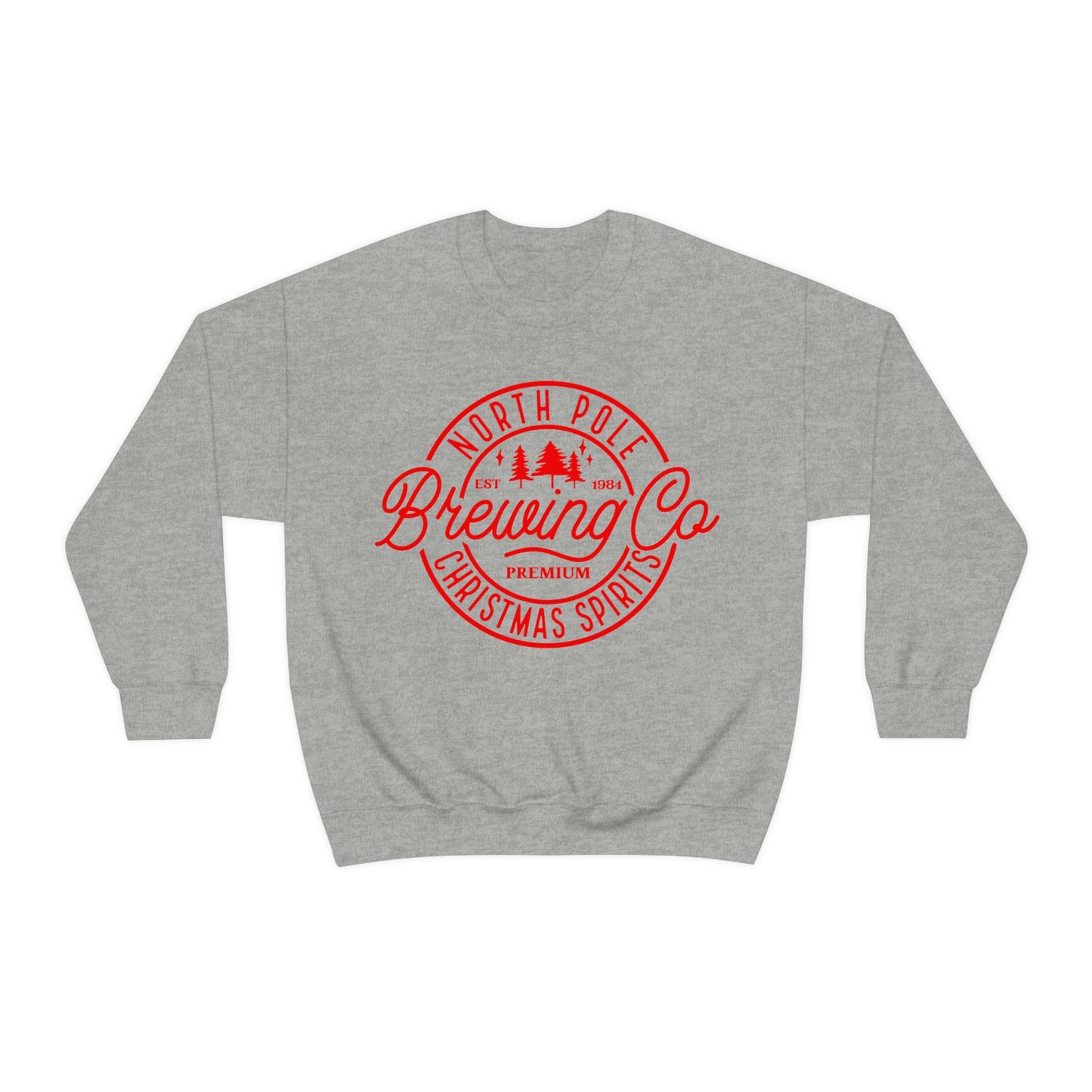 Christmas North Pole Brewing Company Heavy Blend Crewneck Sweatshirt