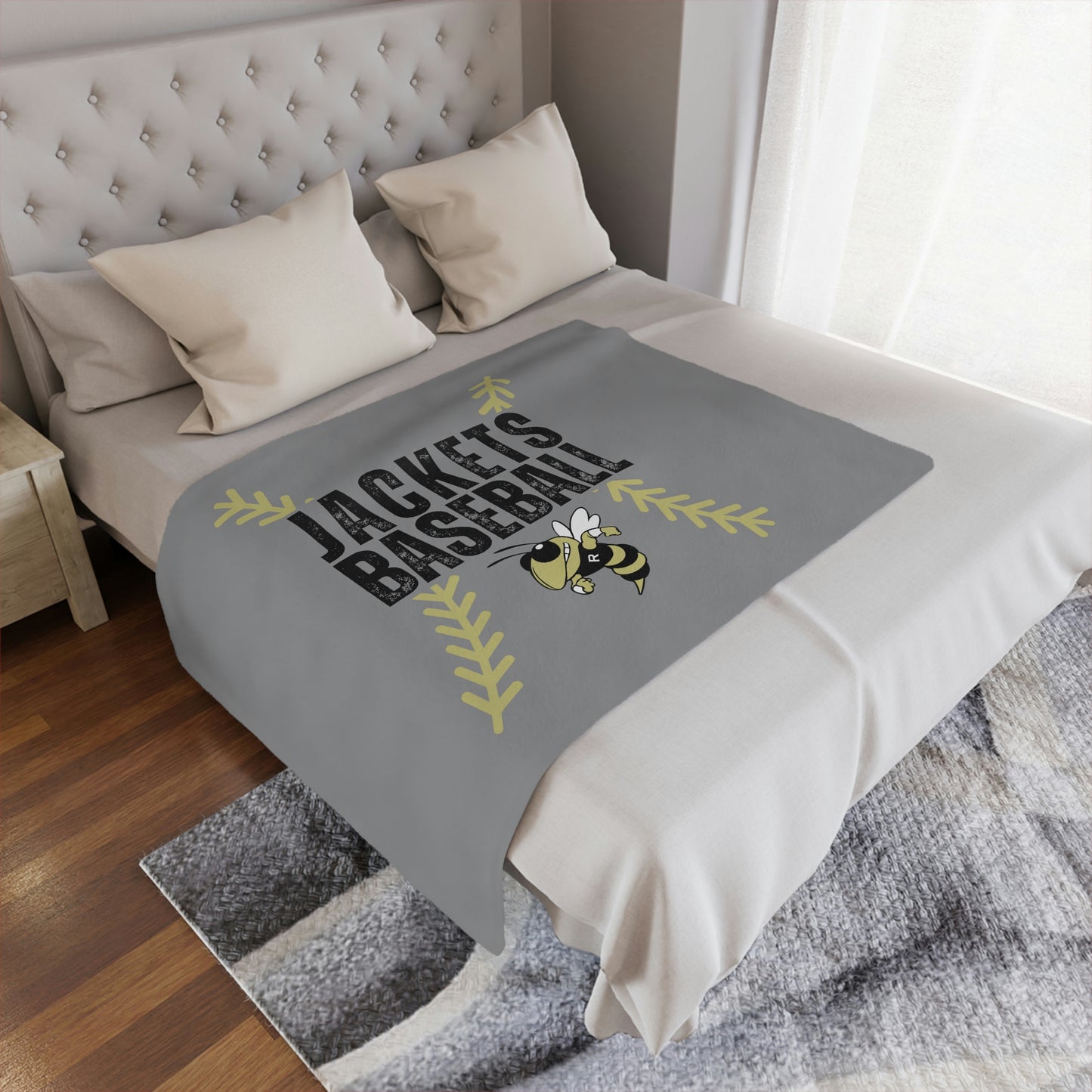 Jackets Baseball Minky Blanket