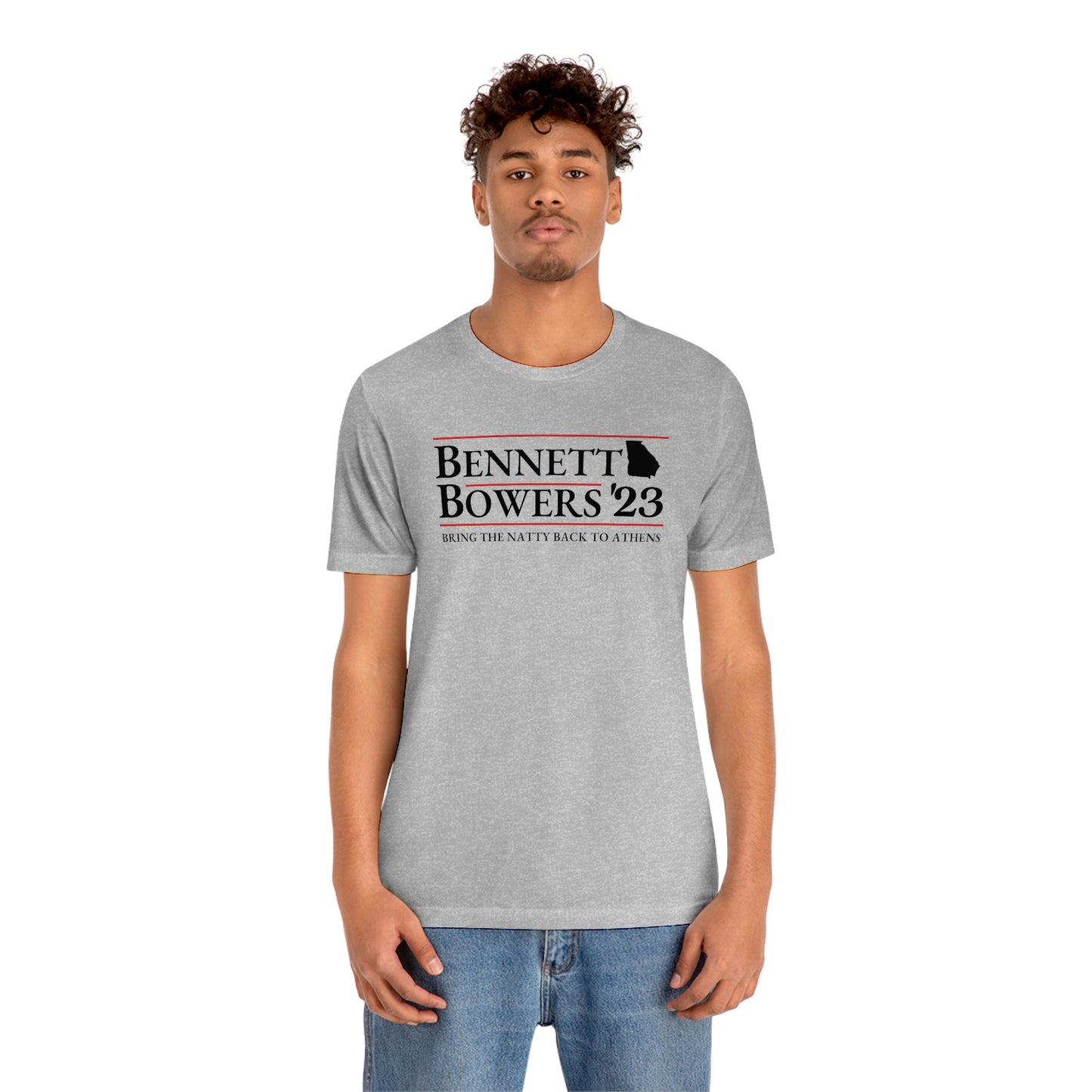 UGA Football Bennett/Bowers Bring the Natty back to Athens 2023 Unisex Jersey Short Sleeve Tee