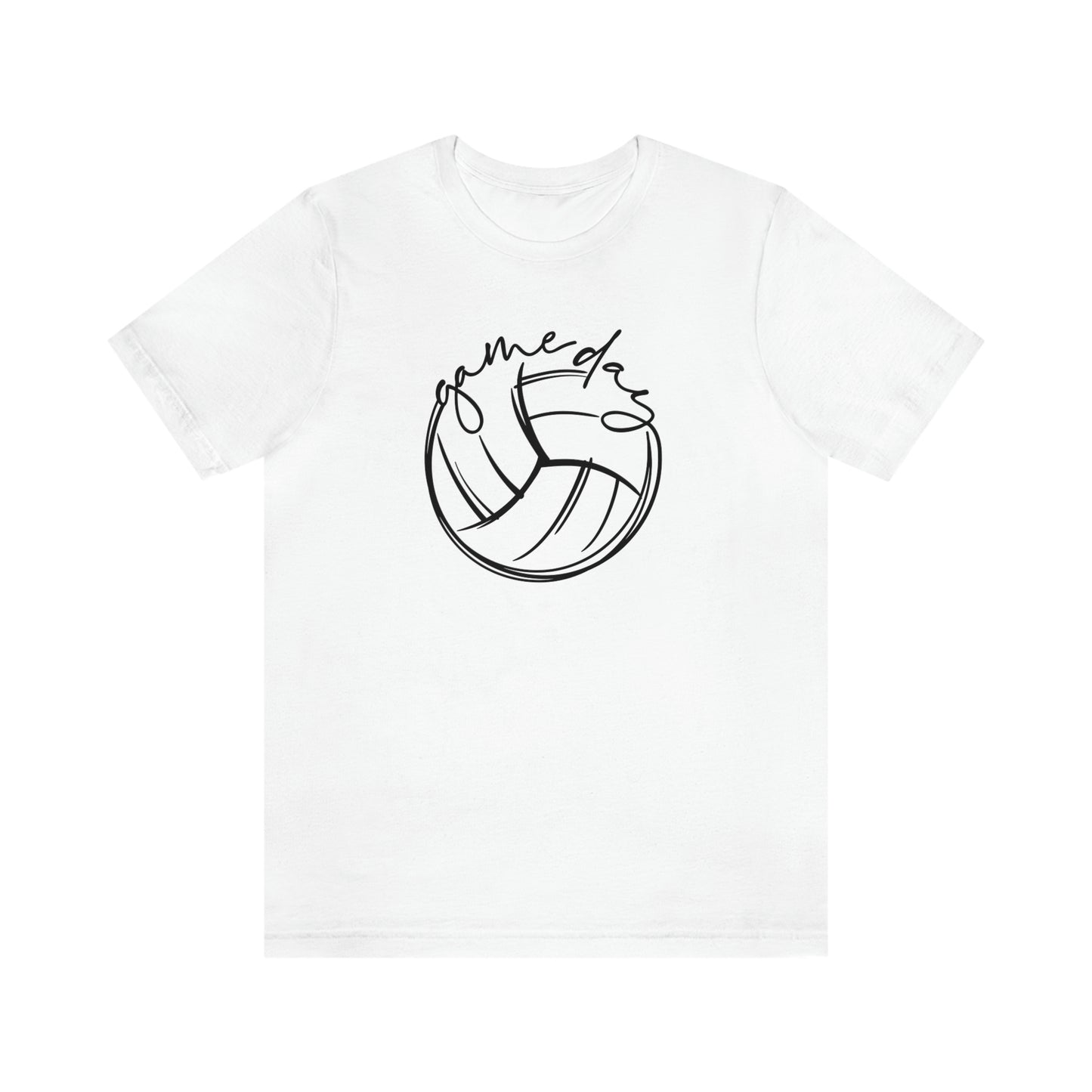 Volleyball Game Day Bella+Canvas 3001 Unisex Jersey Short Sleeve Tee