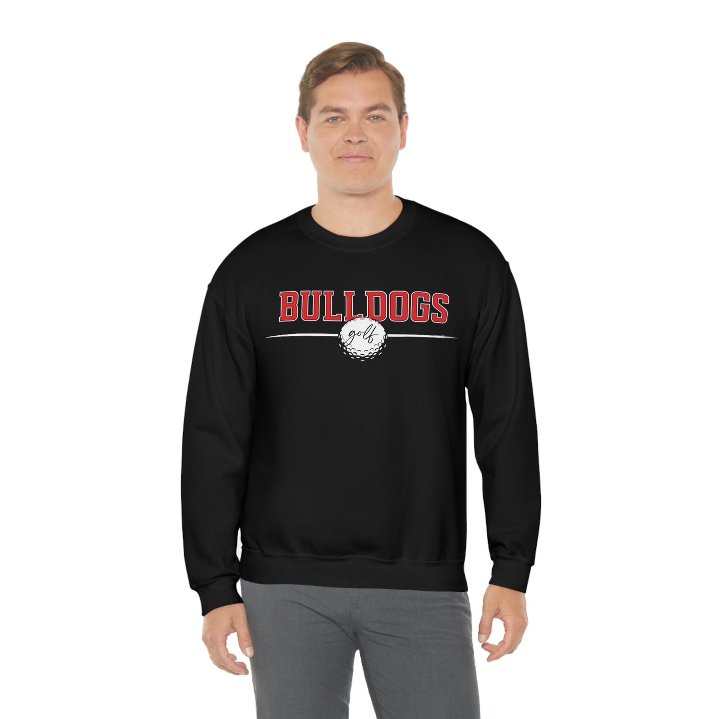 Cedartown Bulldogs Golf Gildan 18000 Unisex Heavy Blend Crewneck Sweatshirt