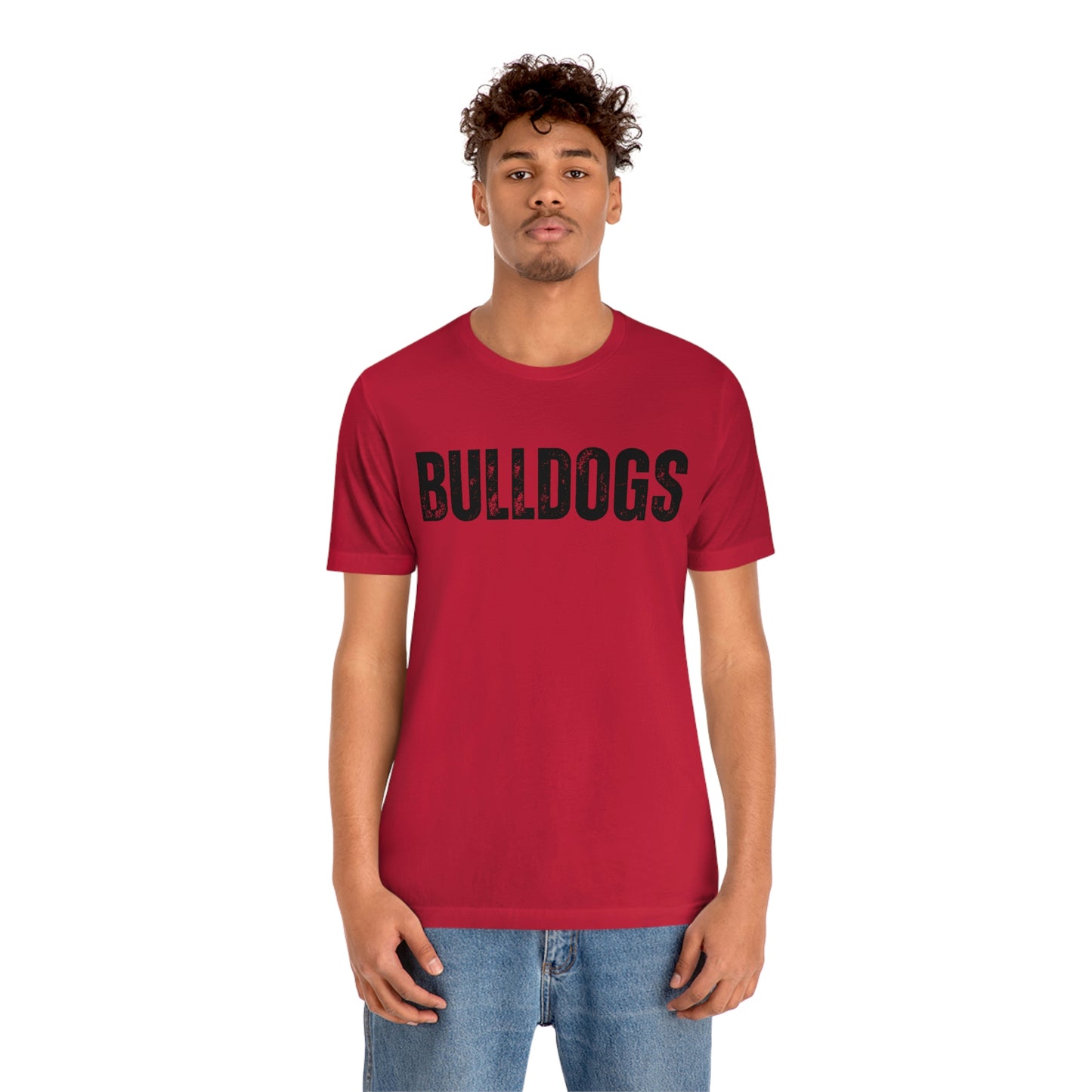 Bulldogs Women's and Men's Unisex Jersey Short Sleeve Tee Bella+Canvas 3001