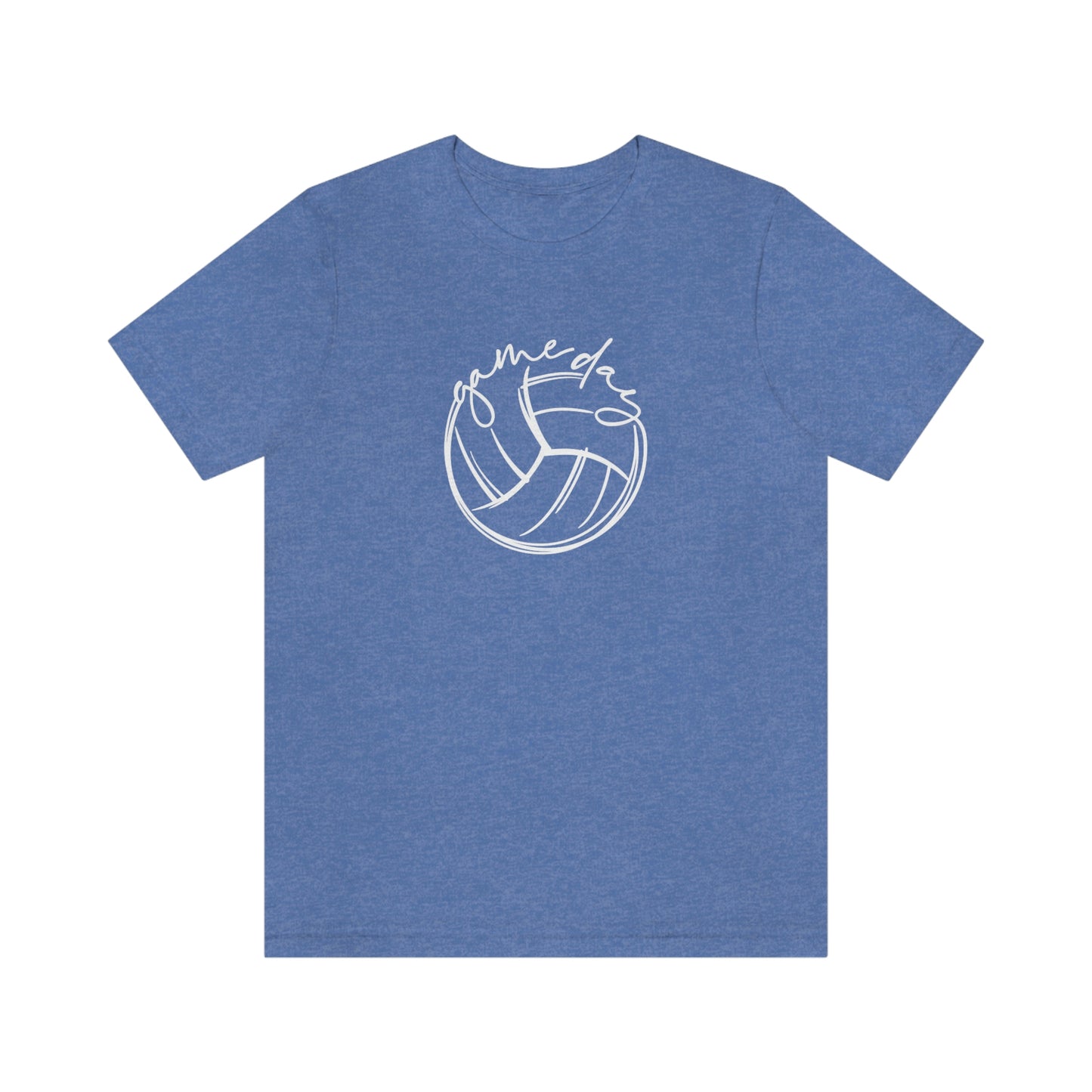 Volleyball Game Day Bella+Canvas 3001 Unisex Jersey Short Sleeve Tee