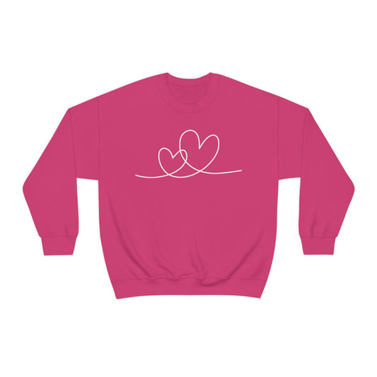 Valentine Hearts Women's Unisex Heavy Blend Crewneck Sweatshirt