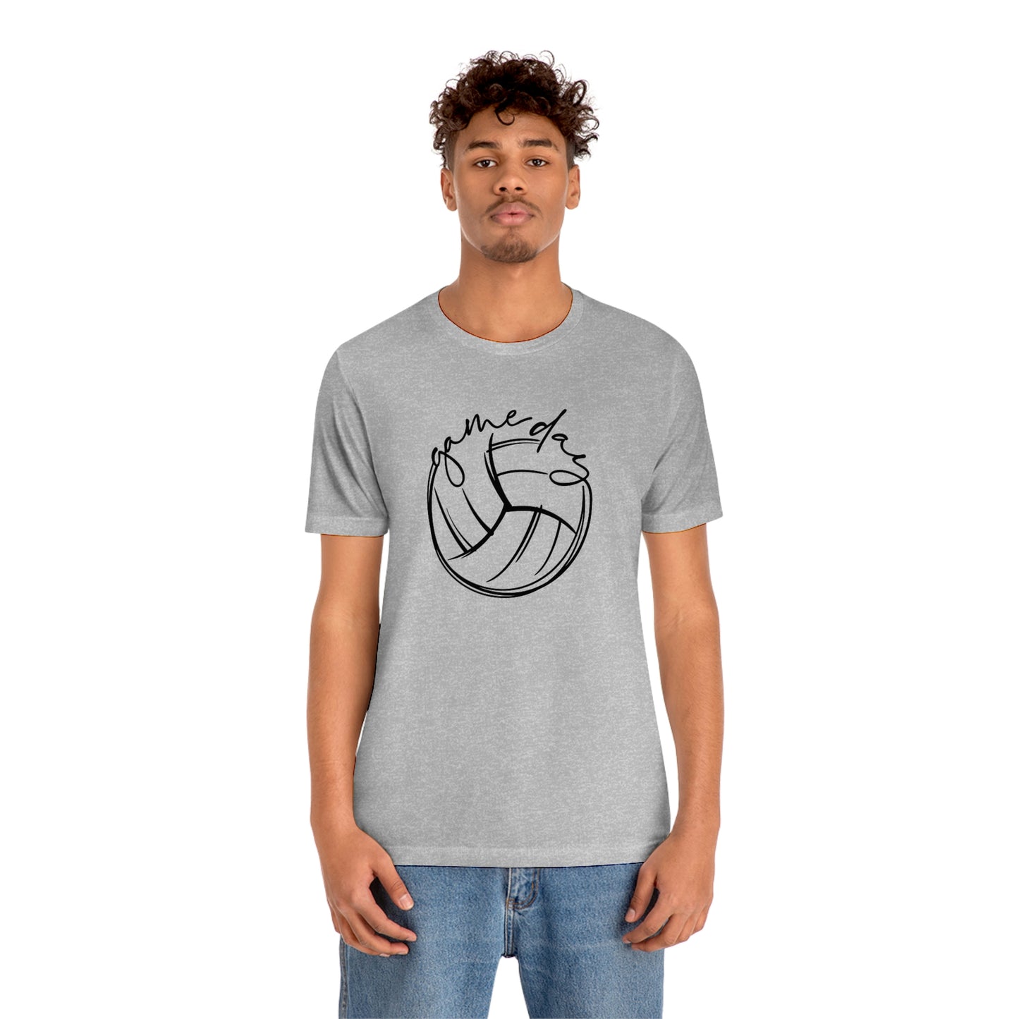 Volleyball Game Day Bella+Canvas 3001 Unisex Jersey Short Sleeve Tee