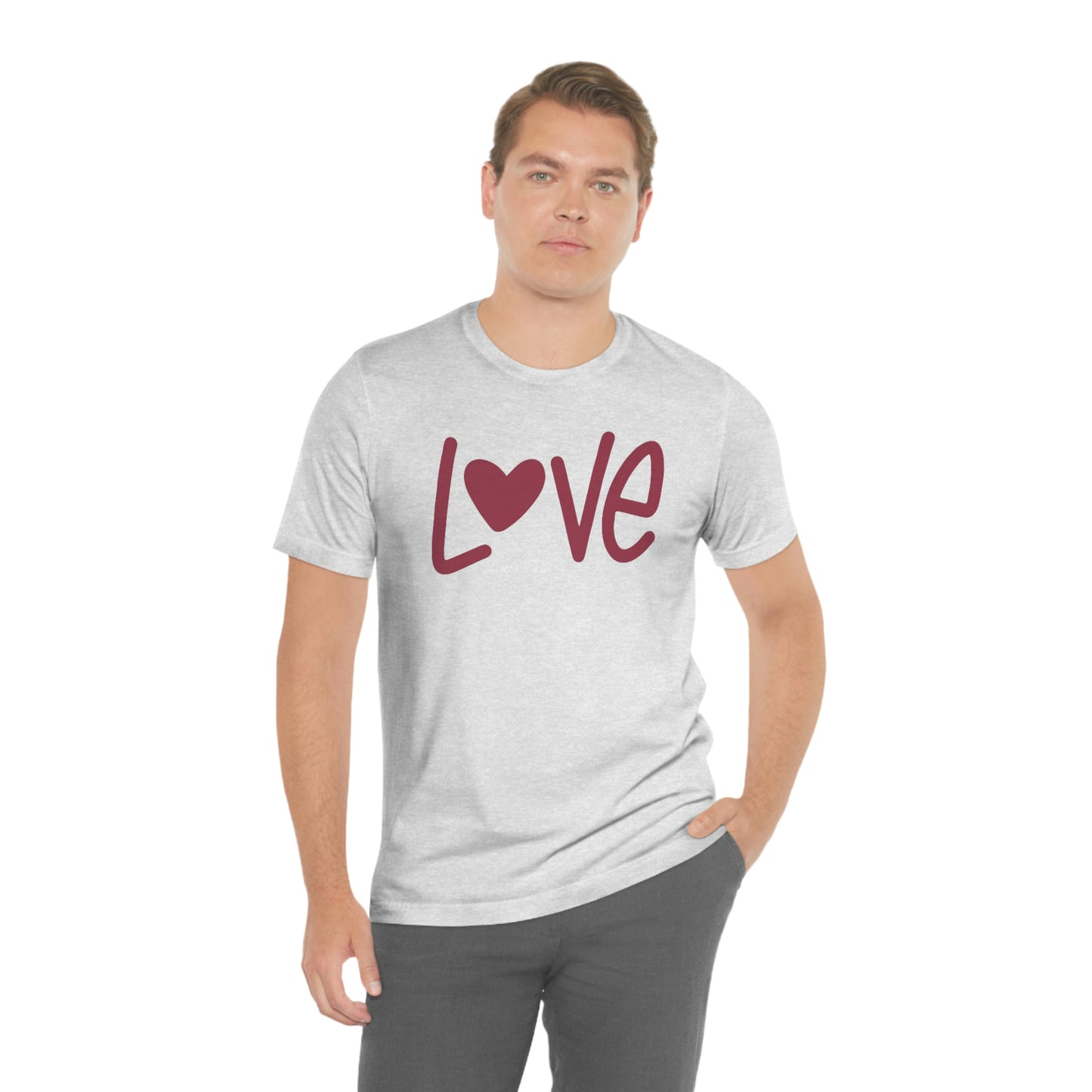 Love Valentine Shirt Unisex Jersey Short Sleeve Tee