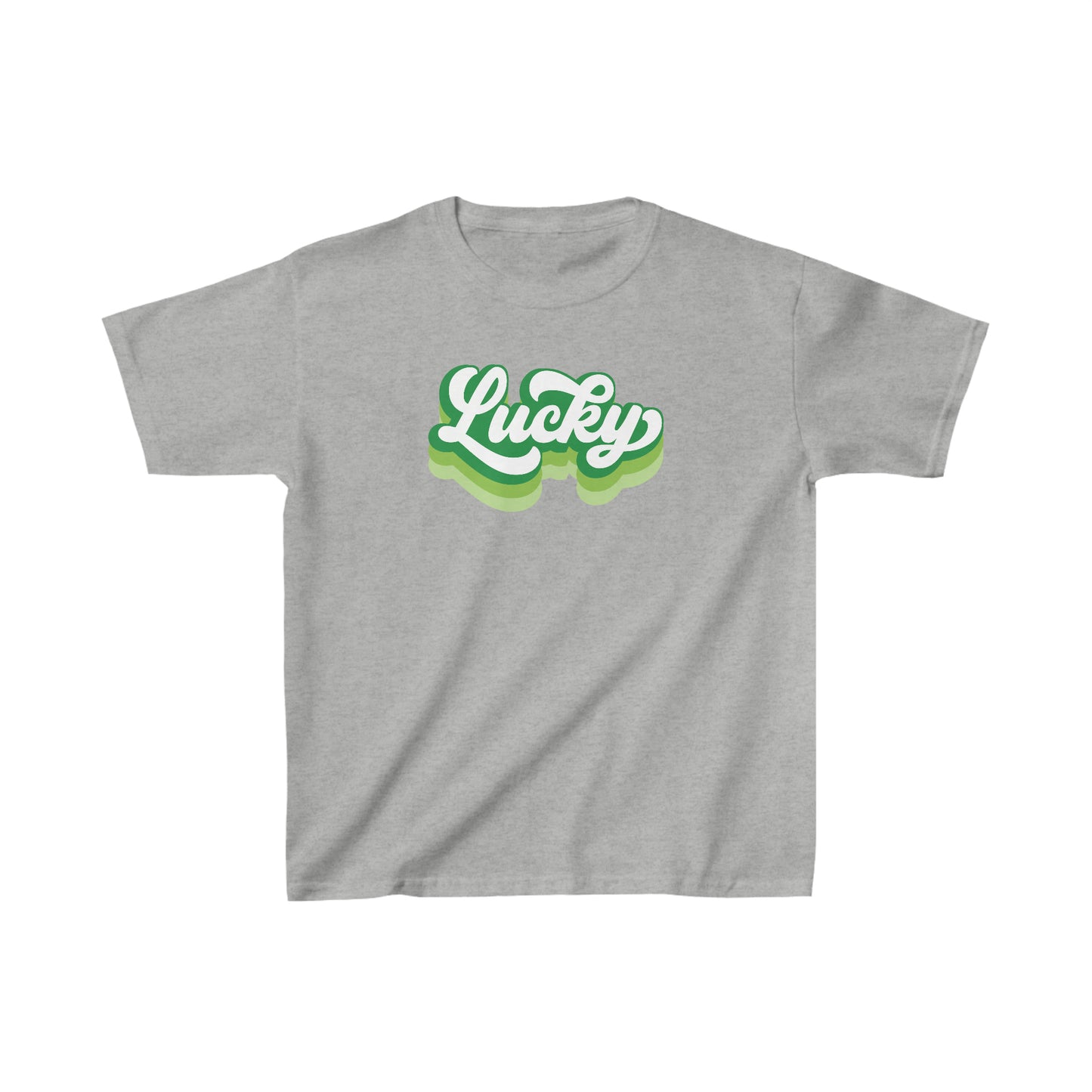 St. Patrick's Day Kids Lucky Gildan Kids Heavy Cotton Tee