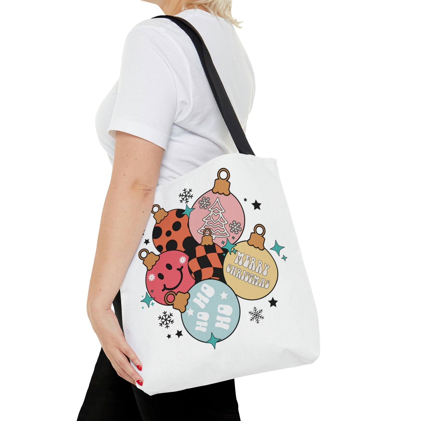 Retro Christmas Ornament Tote/Gift Bag