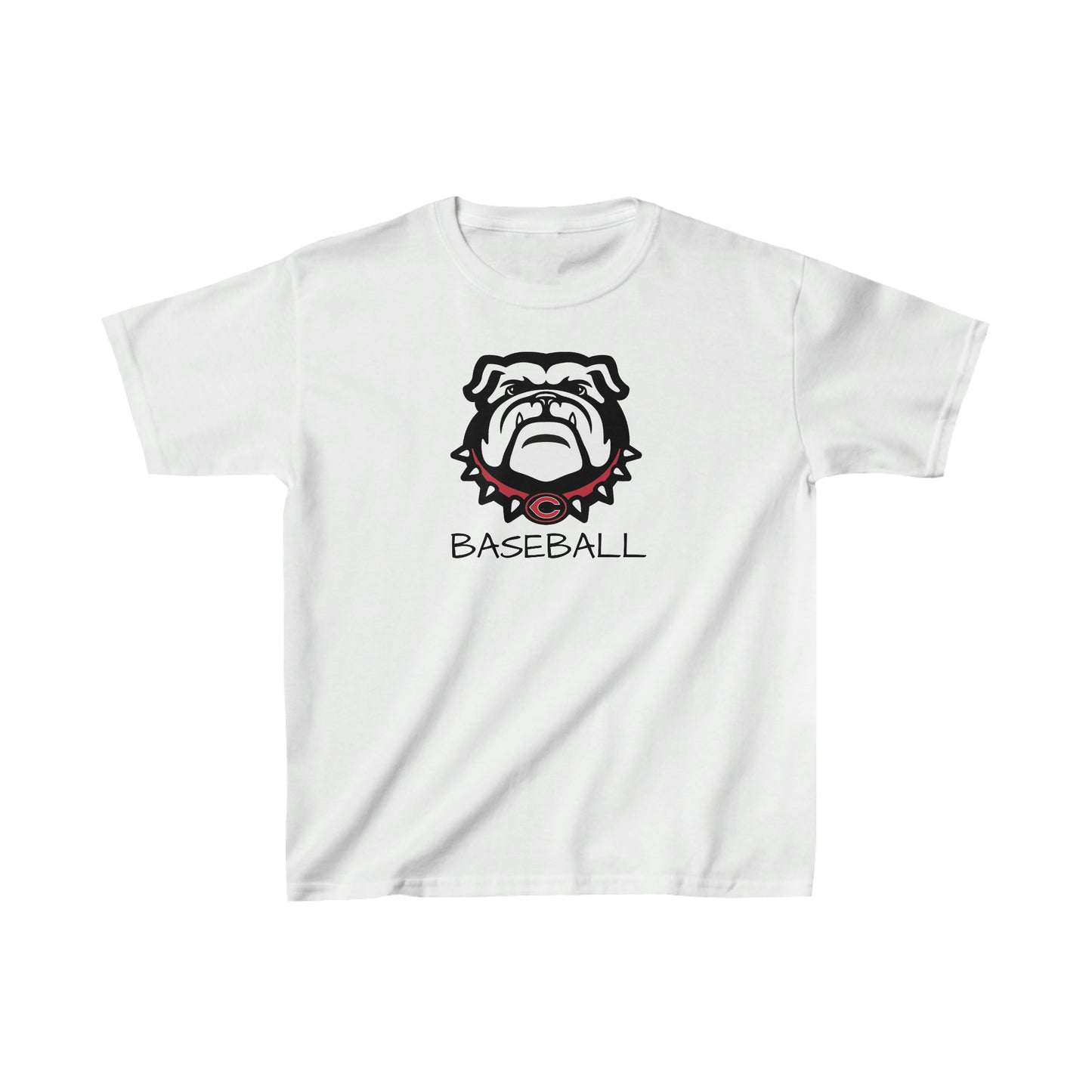 Bulldog Baseball Kids Heavy Cotton Tee