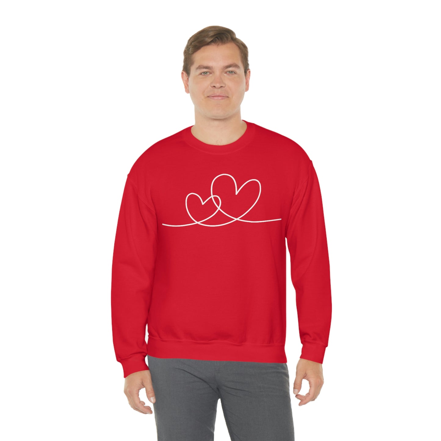 Valentine Hearts Women's Unisex Heavy Blend Crewneck Sweatshirt