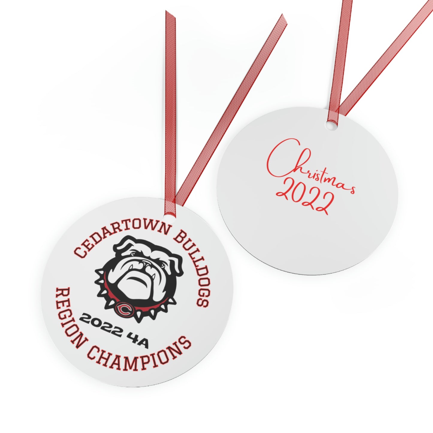 Cedartown REGION CHAMP ornament 2022 Metal Ornaments