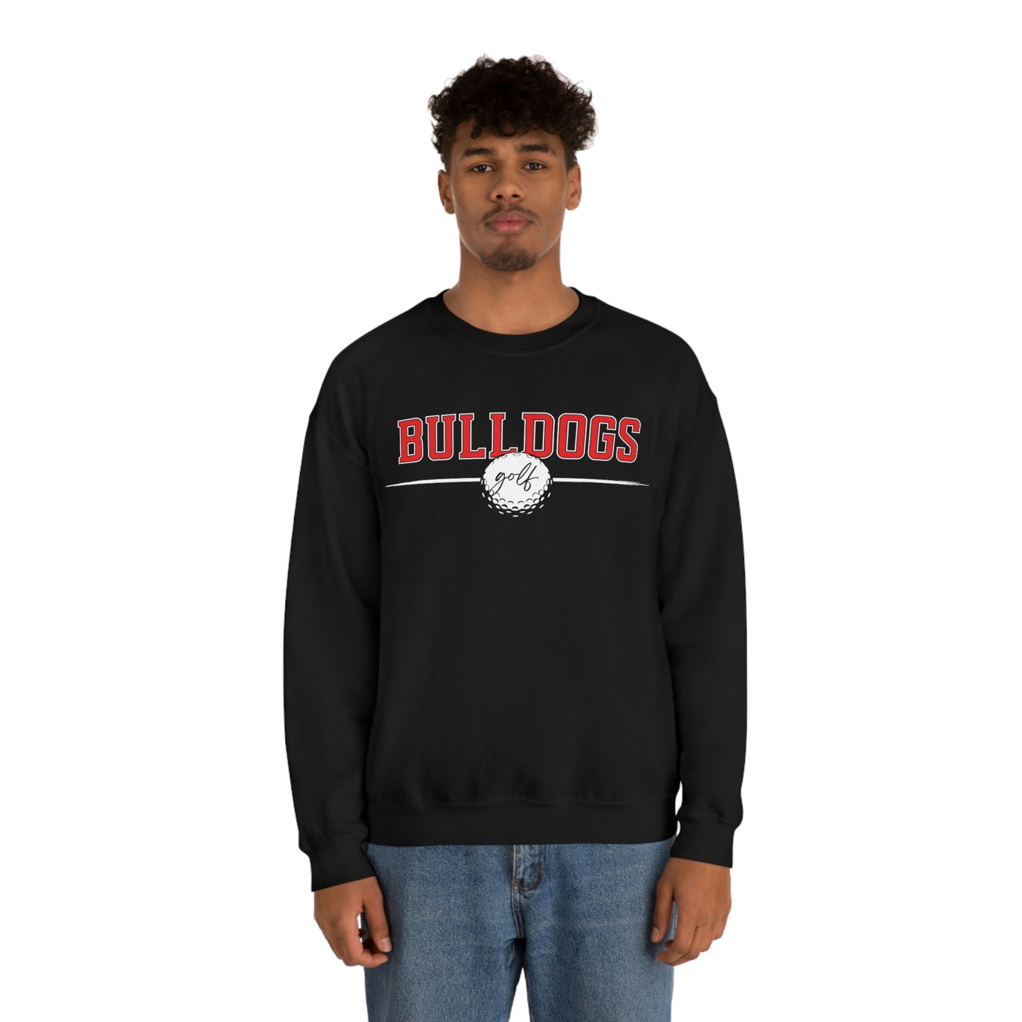 Cedartown Bulldogs Golf Gildan 18000 Unisex Heavy Blend Crewneck Sweatshirt