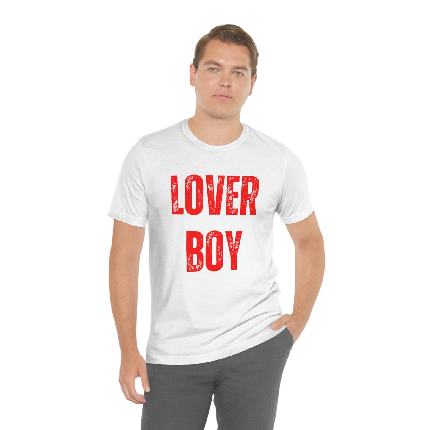 Men's Lover Boy Valentine Shirt Unisex Jersey Short Sleeve Tee