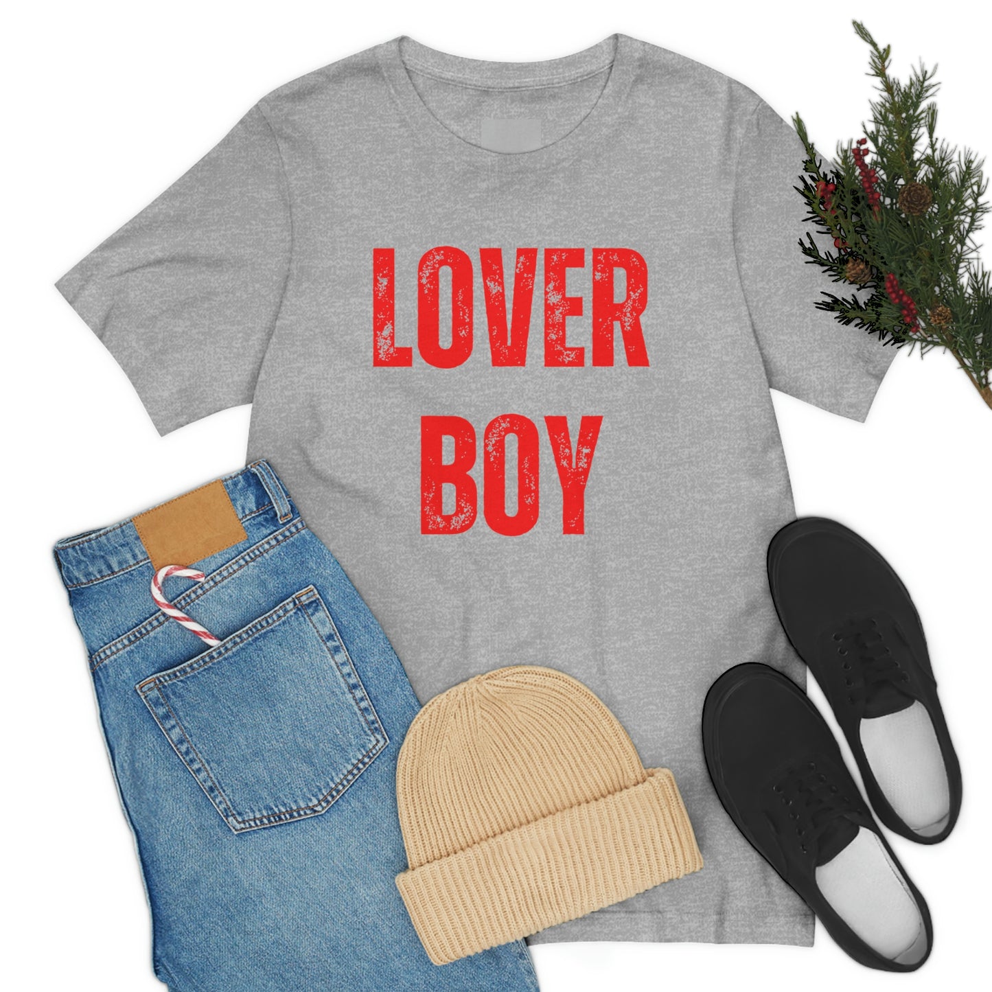 Men's Lover Boy Valentine Shirt Unisex Jersey Short Sleeve Tee