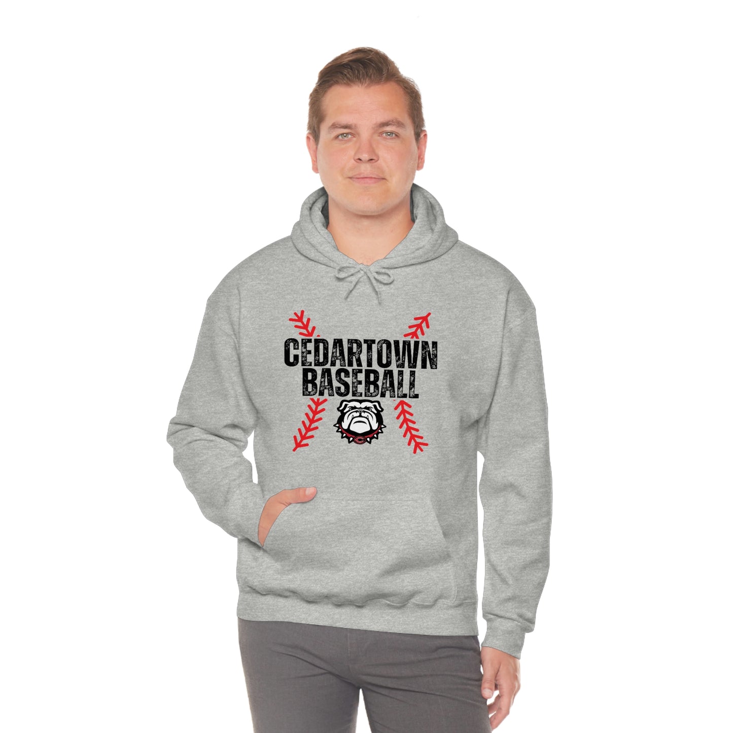 Cedartown Baseball Gildan 18500 Unisex Heavy Blend Hooded Sweatshirt with Pockets