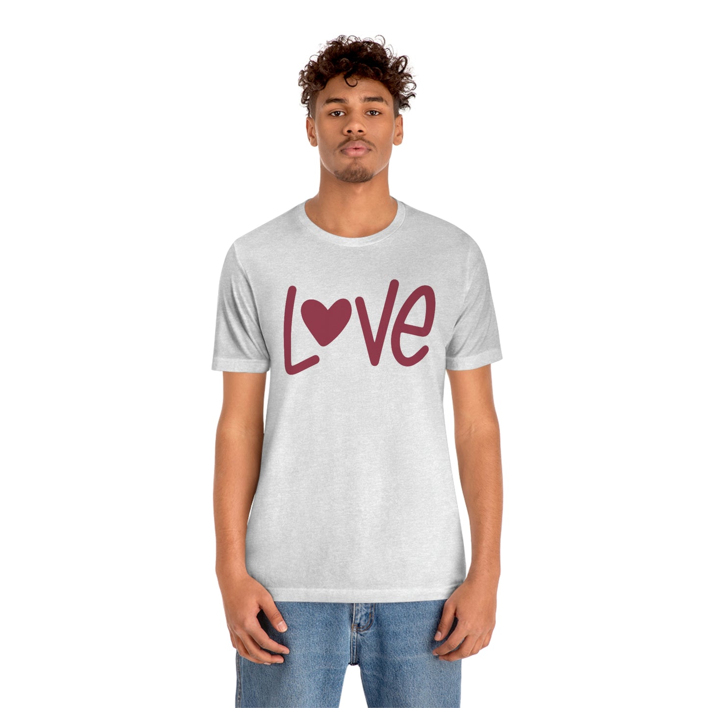 Love Valentine Shirt Unisex Jersey Short Sleeve Tee