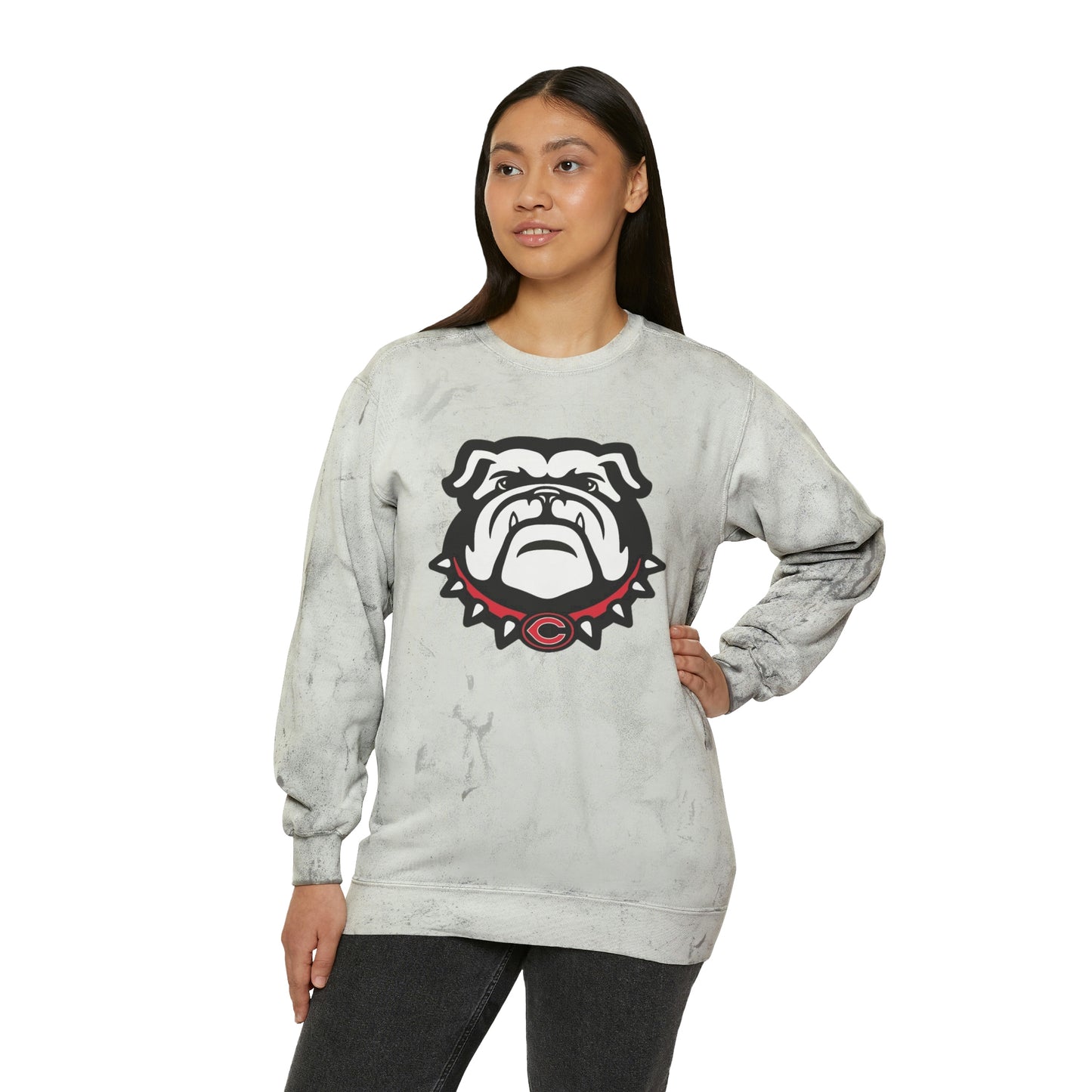 Cedartown Bulldogs Comfort Colors 1545 Unisex Color Blast Crewneck Sweatshirt