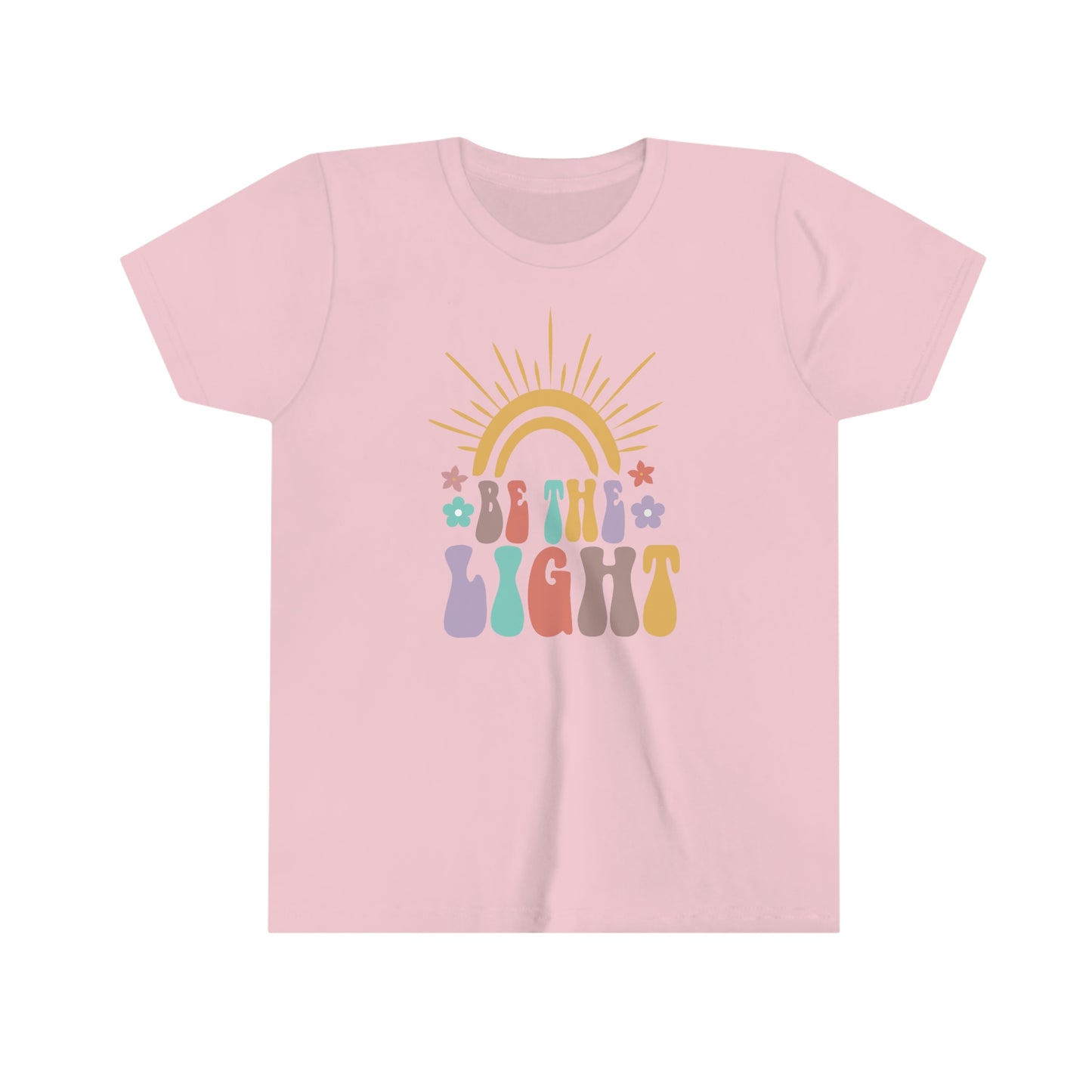 Kids Inspirational shirt Be the Light Bella+Canvas 3001Y Youth Short Sleeve Tee