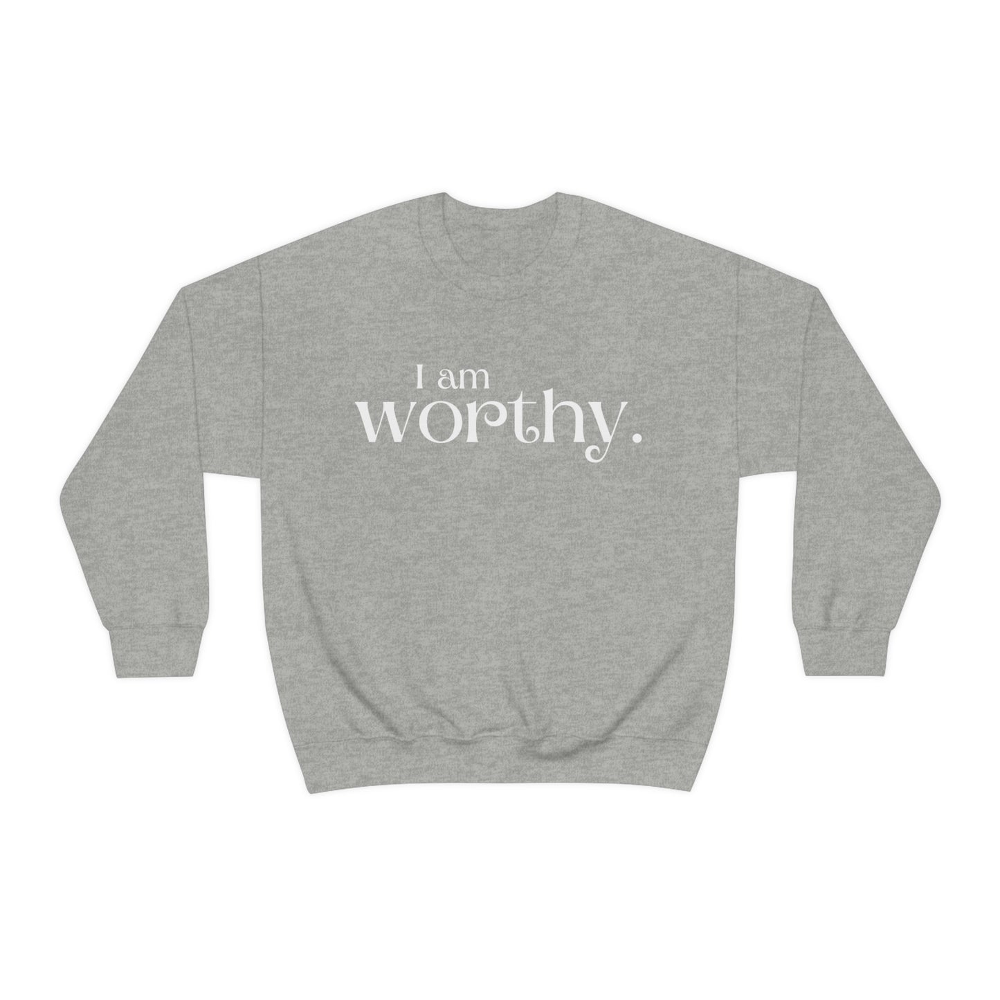 I am worthy Women's affirmation crew neck sweatshirt