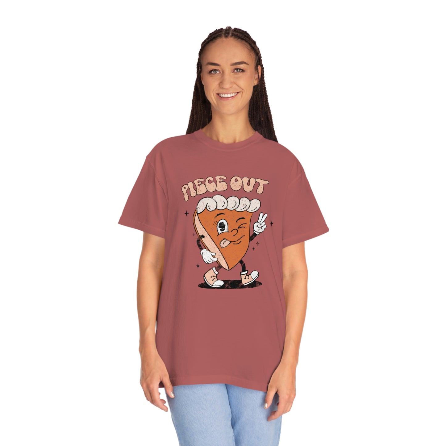 Women's Thanksgiving Shirt Piece Out Unisex Garment-Dyed T-shirt