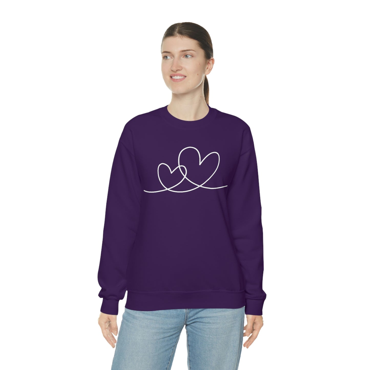 Valentine Hearts Women's Unisex Heavy Blend Crewneck Sweatshirt