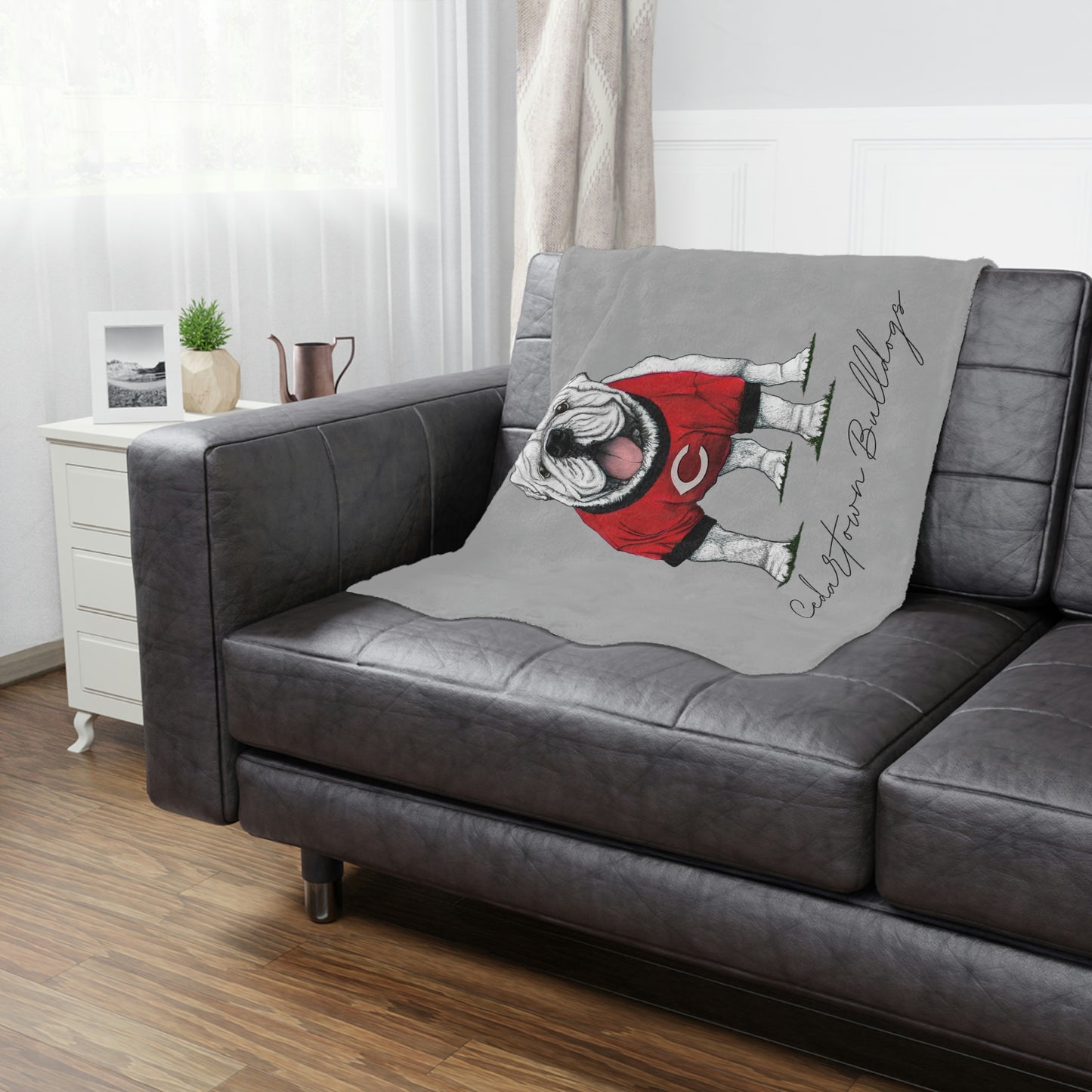 Cedartown Bulldogs Mascot School Spirit Minky Blanket