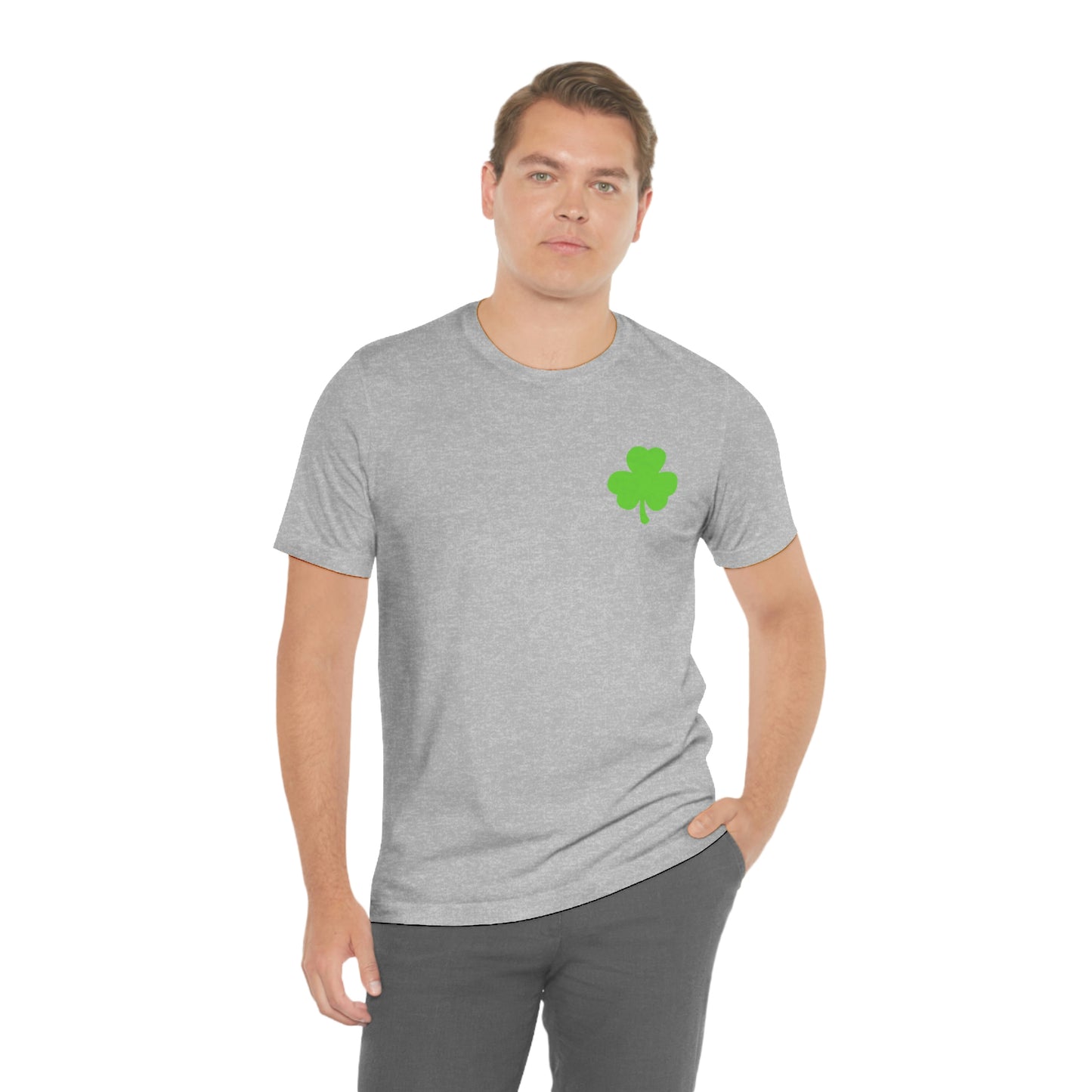 St. Patrick's Day American Flag Bella+Canvas 3001 Unisex Jersey Short Sleeve Tee